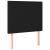 Tăblie de pat cu LED, negru, 100x5x118/128 cm, textil GartenMobel Dekor