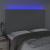 Tăblie de pat cu LED, gri deschis, 144x5x118/128 cm, textil GartenMobel Dekor