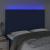 Tăblie de pat cu LED, albastru, 144x5x118/128 cm, textil GartenMobel Dekor