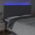Tăblie de pat cu LED, gri închis, 160x5x118/128 cm, textil GartenMobel Dekor