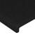 Tăblie de pat cu LED, negru, 160x5x118/128 cm, textil GartenMobel Dekor
