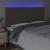 Tăblie de pat cu LED, gri taupe, 160x5x118/128 cm, textil GartenMobel Dekor