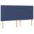 Tăblie de pat cu LED, albastru, 180x5x118/128 cm, textil GartenMobel Dekor