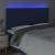 Tăblie de pat cu LED, albastru, 180x5x118/128 cm, textil GartenMobel Dekor