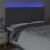 Tăblie de pat cu LED, gri închis, 200x5x118/128 cm, textil GartenMobel Dekor