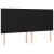 Tăblie de pat cu LED, negru, 200x5x118/128 cm, textil GartenMobel Dekor