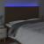 Tăblie de pat cu LED, maro închis, 200x5x118/128 cm, textil GartenMobel Dekor