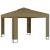 Pavilion cu acoperiș dublu, gri taupe, 3 x 3 x 2,7 m, 180 g/m² GartenMobel Dekor