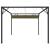 Pavilion grădină, acoperiș retractabil gri taupe 3x3 m 180 g/m² GartenMobel Dekor