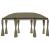 Pavilion cu perdele, gri taupe, 520x349x255 cm, 180 g/m² GartenMobel Dekor