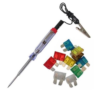 Creion tester pentru tensiune auto 6-24V RoGroup cu 10 sigurante plate