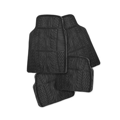 Set covorase auto universale din PVC, model anvelopa, RoGroup, 4 piese