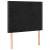 Tăblie de pat cu LED, negru, 80x5x118/128 cm, catifea GartenMobel Dekor