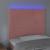 Tăblie de pat cu LED, roz, 80x5x118/128 cm, catifea GartenMobel Dekor