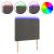 Tăblie de pat cu LED, gri închis, 90x5x118/128 cm, catifea GartenMobel Dekor