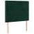 Tăblie de pat cu LED, verde închis, 90x5x118/128 cm, catifea GartenMobel Dekor