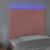 Tăblie de pat cu LED, roz, 90x5x118/128 cm, catifea GartenMobel Dekor
