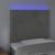 Tăblie de pat cu LED, gri deschis, 100x5x118/128 cm, catifea GartenMobel Dekor