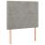 Tăblie de pat cu LED, gri deschis, 100x5x118/128 cm, catifea GartenMobel Dekor