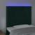 Tăblie de pat cu LED, verde închis, 100x5x118/128 cm, catifea GartenMobel Dekor