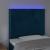 Tăblie de pat cu LED, albastru închis, 100x5x118/128cm, catifea GartenMobel Dekor