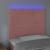 Tăblie de pat cu LED, roz, 100x5x118/128 cm, catifea GartenMobel Dekor