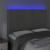 Tăblie de pat cu LED, gri deschis, 144x5x118/128 cm, catifea GartenMobel Dekor