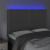 Tăblie de pat cu LED, gri închis, 144x5x118/128 cm, catifea GartenMobel Dekor