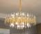 Candelabru Cristal CC850/620GD ,10xE14, 62X45cm, Inaltime Reglabila, Auriu Lucios, ,Design Elegant, Metal si Cristale