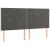 Tăblie de pat cu LED, gri închis, 180x5x118/128 cm, catifea GartenMobel Dekor