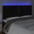 Tăblie de pat cu LED, negru, 180x5x118/128 cm, catifea GartenMobel Dekor