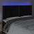 Tăblie de pat cu LED, negru, 200x5x118/128 cm, catifea GartenMobel Dekor