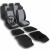 Set huse scaune auto cu husa volan si covorase RoGroup, negru-gri, 16 piese