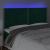 Tăblie de pat cu LED, verde închis, 200x5x118/128 cm, catifea GartenMobel Dekor