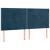 Tăblie de pat cu LED, albastru închis, 200x5x118/128cm catifea GartenMobel Dekor