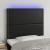Tăblie de pat cu LED, negru, 90x5x118/128 cm, piele ecologică  GartenMobel Dekor