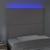 Tăblie de pat cu LED, gri, 90x5x118/128 cm, piele ecologică GartenMobel Dekor