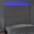 Tăblie de pat cu LED, gri, 100x5x118/128 cm, piele ecologică GartenMobel Dekor