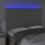 Tăblie de pat cu LED, gri, 144x5x118/128 cm, textil GartenMobel Dekor