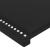 Tăblie de pat cu LED, negru, 180x5x118/128 cm, piele ecologică GartenMobel Dekor