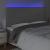 Tăblie de pat cu LED, gri, 200x5x118/128 cm, piele ecologică GartenMobel Dekor