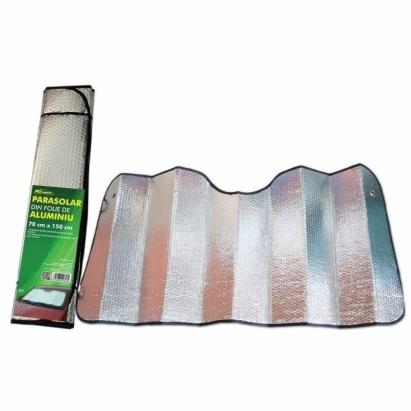 Parasolar auto din folie aluminiu 2 fete RoGroup, 70 x 150 cm