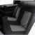Set huse scaune auto RoGroup Mesh, 9 piese, textil elastic, gri-negru