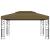 Pavilion cu acoperiș dublu, gri taupe, 3 x 4 m, 180 g/m² GartenMobel Dekor