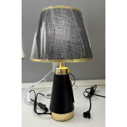 Veioza eleganta VZ210BK negru si auriu, 1x E27, metal si textil