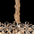 Candelabru Cristal, Eleganza 7xE14, Diametru 40cm, Auriu Lucios, Inaltime Reglabila, Metal si Cristal