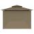 Pavilion cu perdele, gri taupe, 600 x 298 x 270 cm, 180 g/m² GartenMobel Dekor