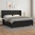 Pat box spring cu saltea, negru, 200x200 cm, piele ecologică GartenMobel Dekor