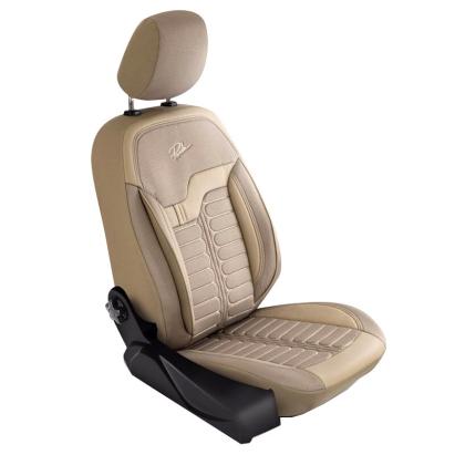 Set huse scaune auto Panda Londra bej, 11 piese, banchetă rabatabilă