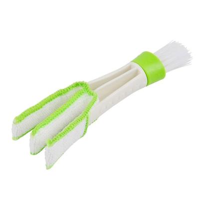 Perie pentru curatat interior auto, dubla functionalitate, microfibra si nylon